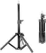 KSBOY Heavy Duty 9 feet Adjustable Tripod Stand for Events , Videos with 5 kg Load Capacity (Black)