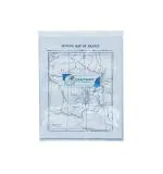 CRAFTWAFT OUTLINE MAP OF FRANCE BLANK 67 gsm Project Paper (Set of 100, White)