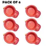 ZURU BUNCH Pack of 6 LED Water Diya For Diwali, Battery Operated Water Diya Light Beautiful for Festival Lamp Decoration Home, Garden, Unscented, Batteries Included (Maroon)