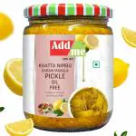 Add me Lemon Lime Pickle khatta Nimbu Ka achar Garam Masala Without Oil 500 gm Glass Pack