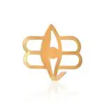 Morir Metal Brass Shiva Trinetra Third Eye Tripund Shape Tilak Applicator Stamp Tool for Men/Women