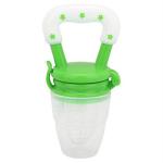 Manan Shopee Kids Green Silicone Baby Food Fruit Nibbler Pacifier Feeder (Pack Of 2)