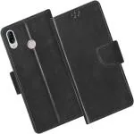 Frazil Faux Leather Case Flip Cover for Asus Zenfone Max Pro M1 with Foldable Stand & Cards Slots - Black