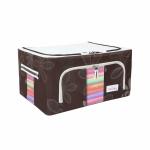 BlushBees Living Box - Storage Boxes for Clothes, Shirts, Saree Cover - 24 Litre, Pack of 1, Brown (Oxford fabric)