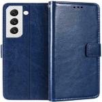 Juberous Leather Flip with Wallet Case with TPU Shockproof Cover for Samsung Galaxy S22 Plus 5G, Samsung Galaxy S22 Plus 5G (Blue)