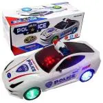 HARIDUN Stunt Police Car Toy for Kids, Music and Siren Sound Car Toy, Automatic Door Open Police Car for Kids Pack of 1
