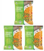 KS FOODS Topokki Combo with Sauce & Shahi Gravey Vegetarian (Taste From Korea) Pack of 3