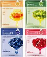 Rorec by Hchana Facial Mask to All Skin Types for Grenade Moistening, Smoothing, Deep Cleansing and Skin Brightening 120 g (Pack of 4)