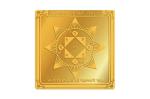 Rudra Centre Siddhidayak Shree Laxmi Bisa Yantra in Gold Polish, 3 in