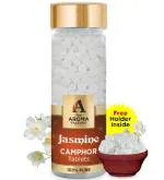 The Aroma Factory Pure Camphor Tablets, Jasmine, Zero Residue Kapoor with Fragrance for Pooja, Aarti Kapur | Bottle Pack of 1 x 80gm