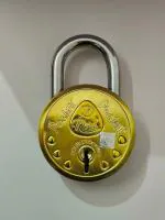 Pocket Real Round 50mm Strong & Durable Key PadLock with 6 Levers & 3 Keys - Ideal for Shop, Shutter, Gate & Apartments