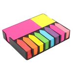 ICRAFTYWORLD R H lifestyle Sticky Note Memo Pad with 8 Index Tabs, BICRAFTYWORLD Right Neon ColoICRAFTYWORLD Rs (200 Sheets Each)