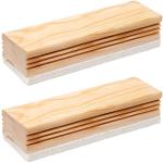 YAJNAS Non Magnetic Wooden Premium Non Magnetic Wooden White & Black Board Duster | Black Board Wooden Duster Whiteboard Eraser for Erasing White Board Marker or Chalk Board Writing Erasing Wooden Duster - (Pack of 2) Dusters (Set of: 2, Multicolor)