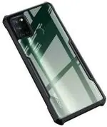 AmericHome Realme C17 Black, Transparent Rubber Dual Protection Mobile Back Cover