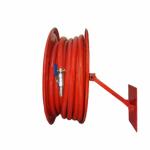 FIRST CALL Safe pro mild steel first aid hose reel drum with 30mtr pipe and nozzle | Color-Red