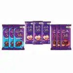 Cadbury Dairy Milk Silk Valentine Chocolate Bar, 3 x 150 g & Dairy Milk Silk Oreo Chocolate Bar, 130g (Pack of 3) & Dairy Milk Silk Fruit and Nut Chocolate Bar, 137g (Pack of 3)