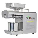 ECO SMART Be Natural 03 600 Watt Organic Domestic Oil Maker Press Extraction Machine for Home Use (Silver) With Gloves