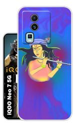 Snazzy Multicolor Silicon Shock Proof Back Cover for iQOO Neo 7 5G