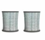 The Lovely Creations Silver Zari Embroidery Thread Roll - 1000 m (pack of 2)