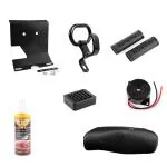 AllExtreme EXHF71K 7-in-1 Combo Accessories Kit for Hero HF Deluxe (Engine Guard, Ladies Handle, Grip Cover, Brake Paddle, Buzzer, Polish and Seat Cover)