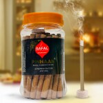SAFAL Dhoop Sticks for Pooja | 210 Premium Dhoop Stick Jar | Pinhaan Dhoopbatti | Long-Lasting Aroma for Pooja & Meditation | Charcoal Free Incense Sticks (Pack of 3)