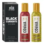 St.John Cobra No Gas Deodorant Music, True Man 100ml each & Black Current 50ml Combo Perfume Body Spray For Men & Women (250 ml, Pack of 3)