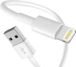 Mak White Copper Usb To Lightning Cable For Fast Charging Compatible With Iphone, Ipod And More, White, One Cable, 1 M
