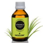 Earth N Pure Citronella Essential Oil 100% Pure, Undiluted, Natural And Therapeutic Grade - Perfect for Aromatherapy (100 Ml)
