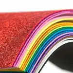 SHARMA BUSINESS Glitter Sheets A4 Size Multicolor Pack of 10 Non Adhesive For Craft