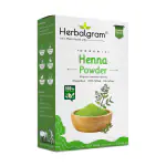 Herbalgram 100% Organic and Pure Henna Powder for Rich Hair Color and BAQ Rajasthani 100gm