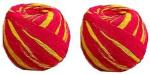 Kuhu Creations Vedroopam Sacred Kalawa Mauli Thread.(Red Yellow Cotton Ball, 2 Units)