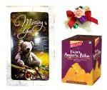 Feastive Celebrations Bikano Kesar Angoori Petha, Flower Spray And Miss You Card, 1500 Gm