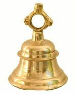 zoltamulata Panipat Bartan Bhandar Brass Gold Temple Bell 1 kg (6x4.4x 4.4 cm) (Pack of 2)