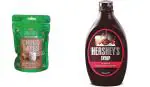 Hersheys Chocolate Syrup 623g + Date Crown Choco Dates with Almonds 100g | 723g Combo