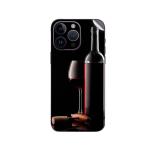 GADGETSWRAP Printed Vinyl Skin Sticker for Apple iPhone 14 Pro - Red Wine Glass
