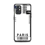 WallCraft Back Cover For OnePlus 9R ( PARIS, BORADING PASS, STICKER, FLIGHT TICKET, )