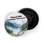 Dhcrafts Multicolor Metal Triund Hill Mcleodganj Dharamsala Printed Fridge Magnet, 5.8 Cm