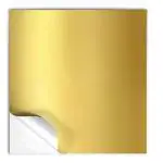 Crazy Sutra Set of 25 A4 Size Metallic Golden Sticker Paper Sheets, 180 GSM Multipurpose PET Self-Adhesive Sticky Golden Colour Labels for DIY Sticker Printing, Memento, Creative Crafts and Projects