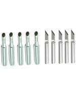 PagKis set of Five 900M-T-4C and Five 900M-T-K Soldering Tips For 936/937 Soldering Iron Station
