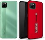 CarryWrap Back Cover for Realme C11 (Red, Grip Case, Pack of: 1)