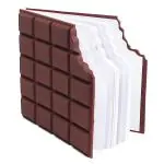 AMB Chocolate Shaped Personal Desk Notepad Memo Book Small Diary with Original Coco Smell Scented(Pack of 1)
