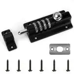 Hasthip Black 4 Digit Pin Number Lock Latch Bolt