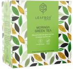 LEAFBOX Moringa Green Tea 20 Nitrogen Flushed Pyramid Tea Bags (18 + 2 Free Samples)