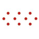 Comet Busters Red Round Bindi For Women