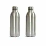 UPEN Insulated Stainless Steel Water Bottle 1 Liters, Sleek Insulated Water Bottles, Keeps Hot and Cold, 100% Leakproof Picnic& Camping (Pack Of 2)