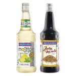 Manama Original Mojito Syrup and Jeera Masala Syrup | 750ML Each | Mixer for Mocktails, Cocktails, Drinks, Juices, Beverages | Pack of 2