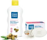 Meemee White Mild Baby Shampoo With Fruit Extracts And Nourishing Baby Soap With Almond And Milk Extracts, 500 Ml (Pack Of 2)