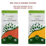 OrgaSatva Red Chilli aPowder nd Turmeric Powder Combo
