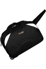 NHQ Fashion Black Nylon, Polyester Lightweight Strolley Duffel Bag with Wheels 45L