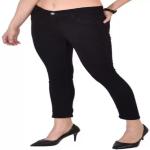 Marwari Enterprises Women Skinny Mid Rise Black Jeans l Women Jeans l Jeans For Women l Black l Size 34